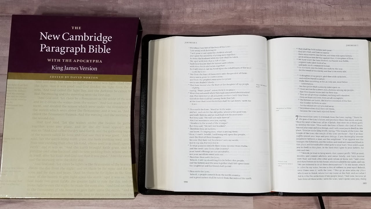 New Cambridge Paragraph Bible - Special offer from Cambridge