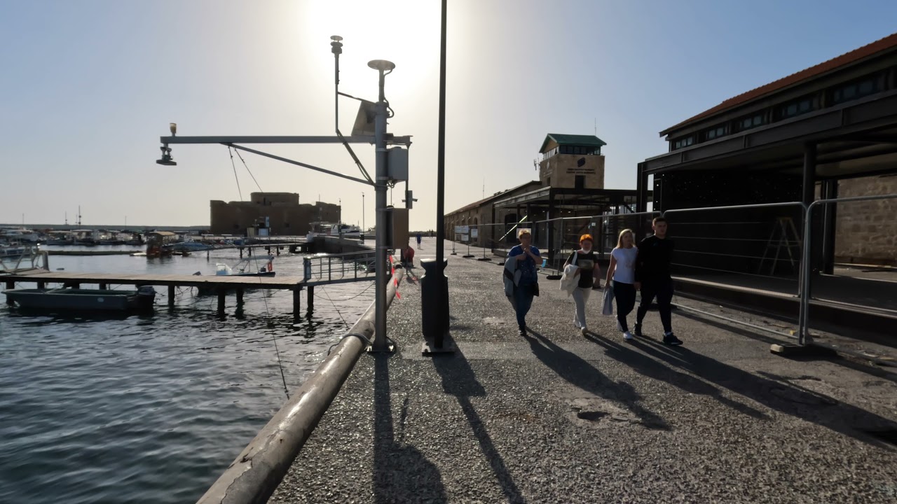 Short 4k walk from Paphos Harbour to Paphos Castle
