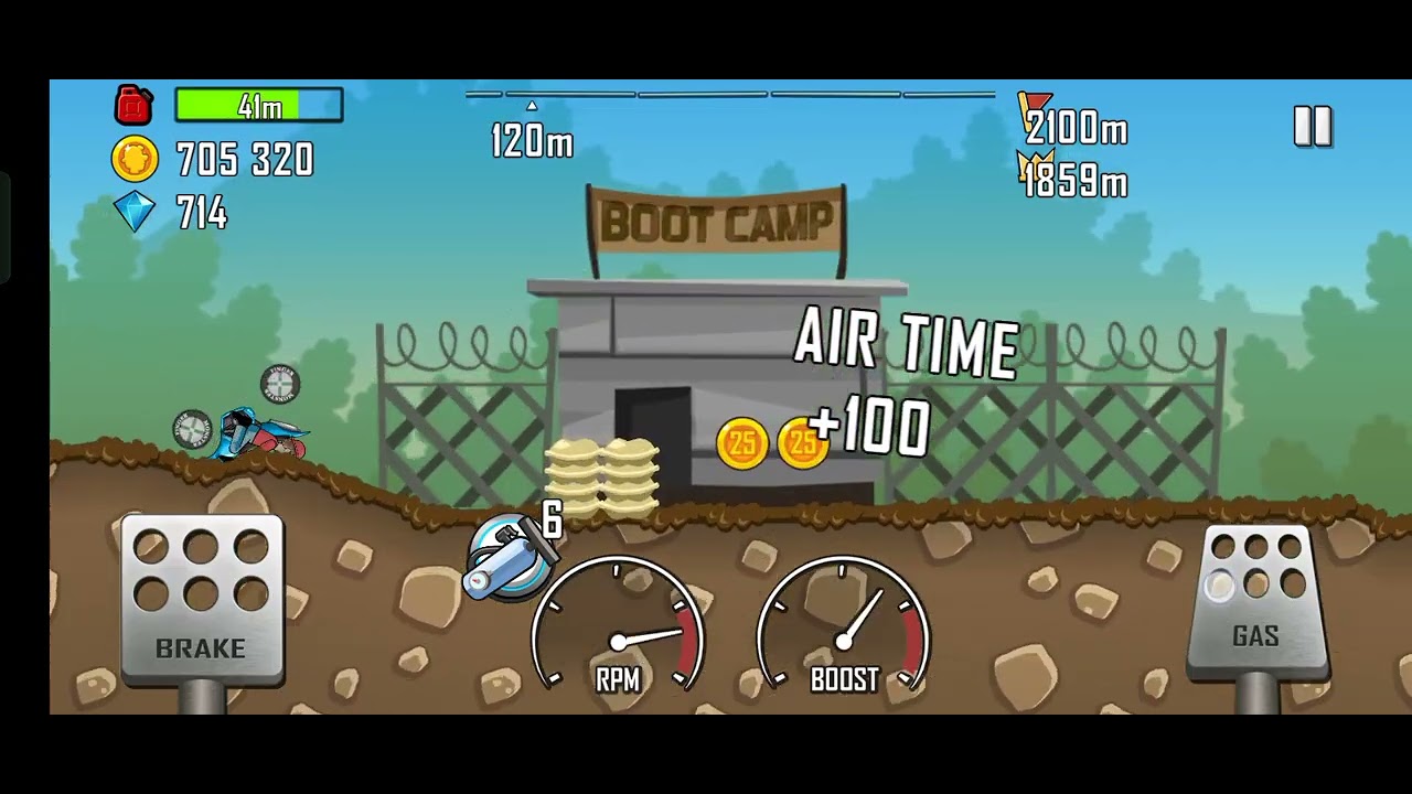 Hill climb racing game # play by roni gamer##gaming 12m view 