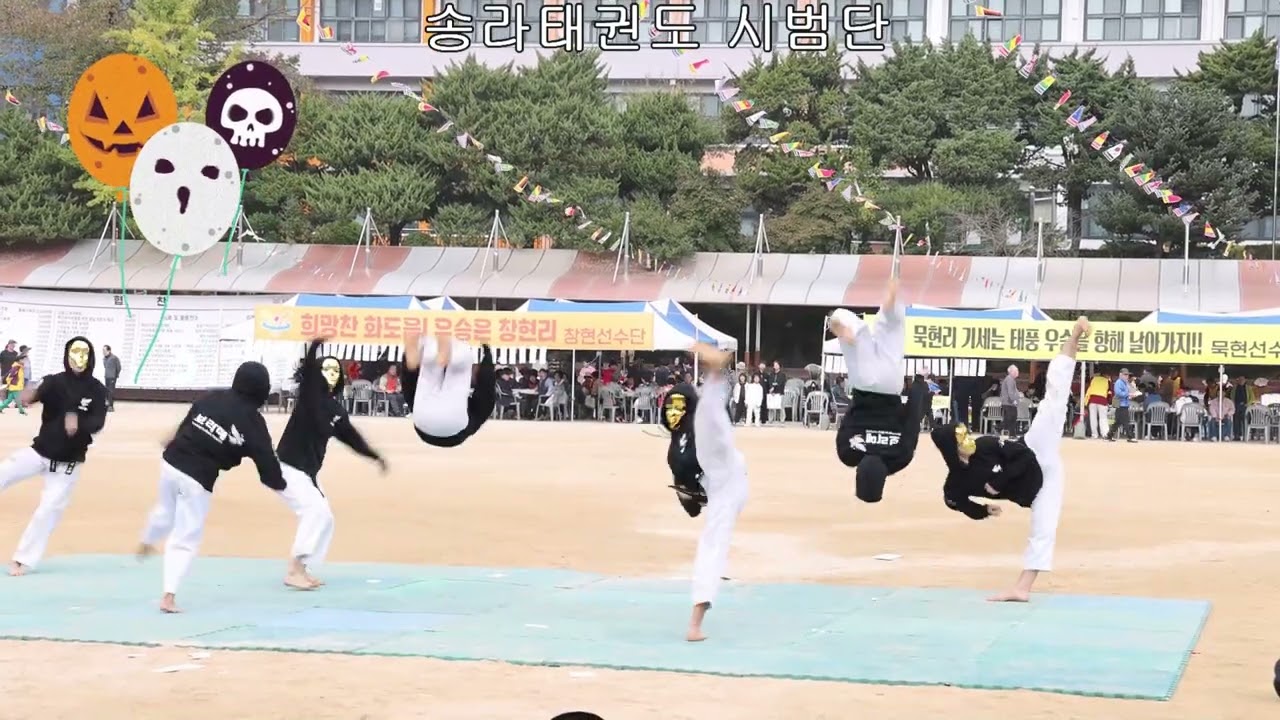 송라태권도시범
