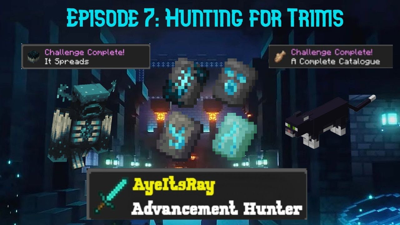 Hunting for Trims! --- Minecraft Advancement Hunter Episode 7