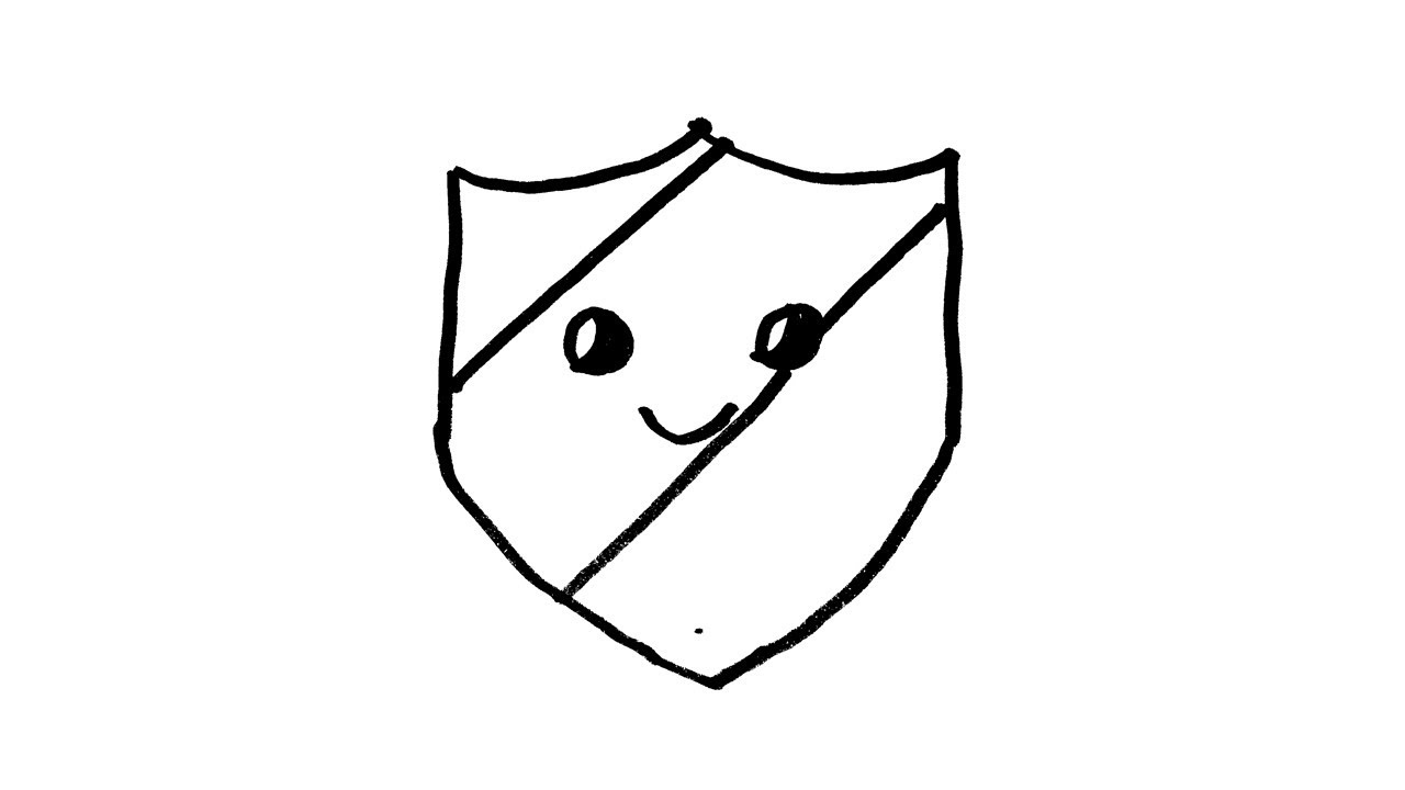 How to Draw a Shield for Kids Easy