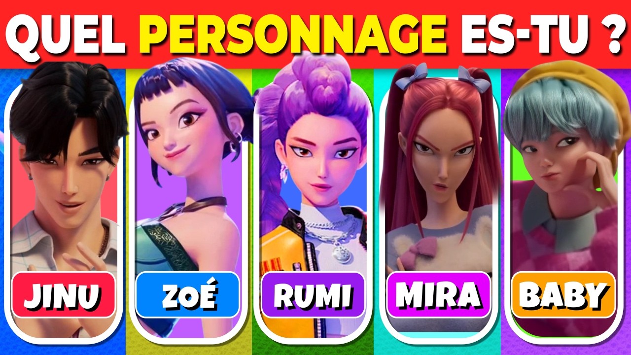 Quel Personnage de K-POP DEMON HUNTERS es-tu ? 🤯🎶 TEST K-POP DEMON HUNTERS