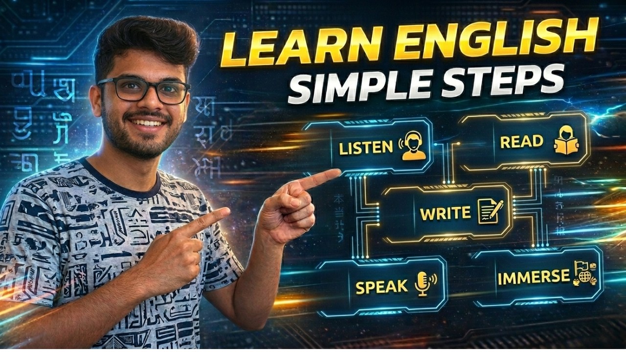 5 Easy Steps To Speak In ENGLISH Fluently | TELUGU lo English Speaking Tricks