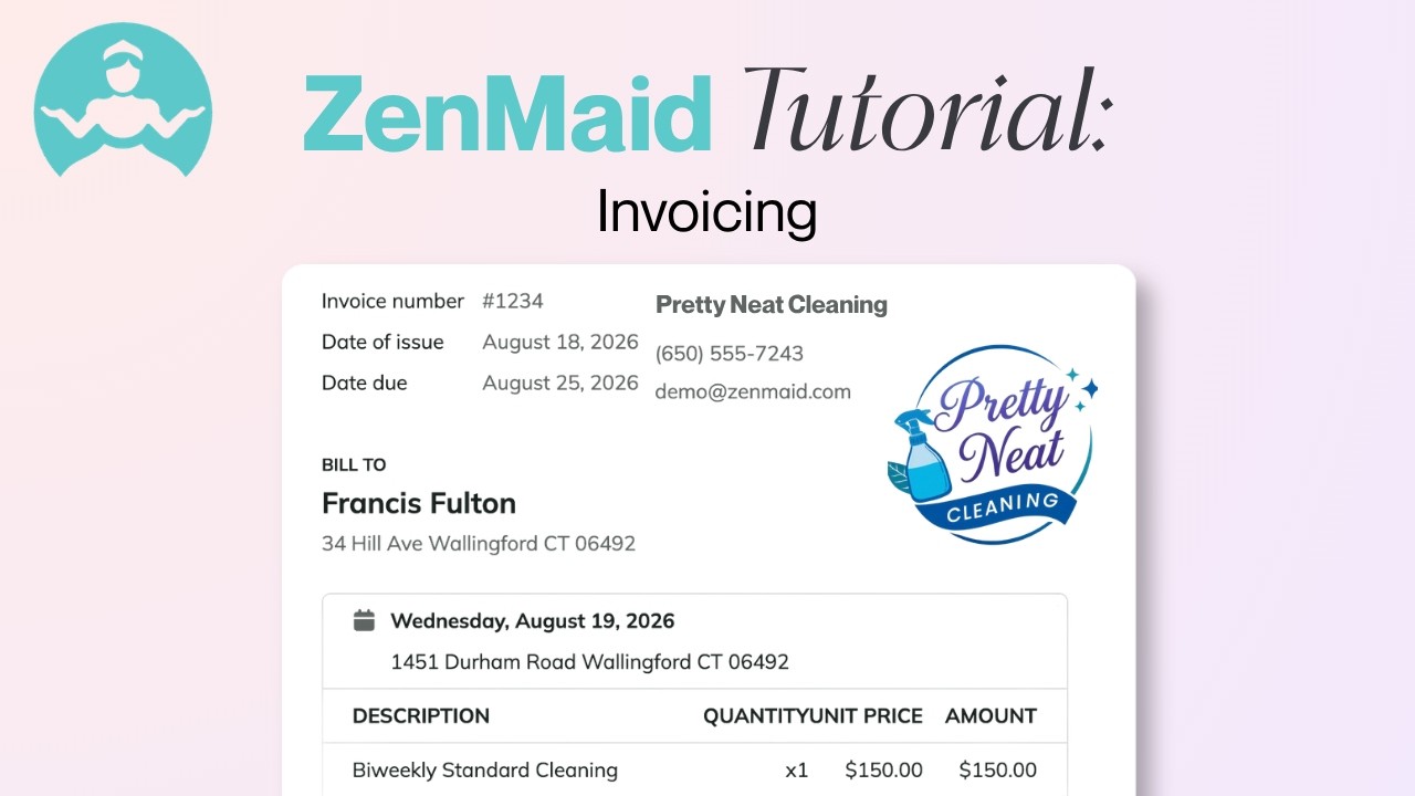 How Invoicing Works in ZenMaid