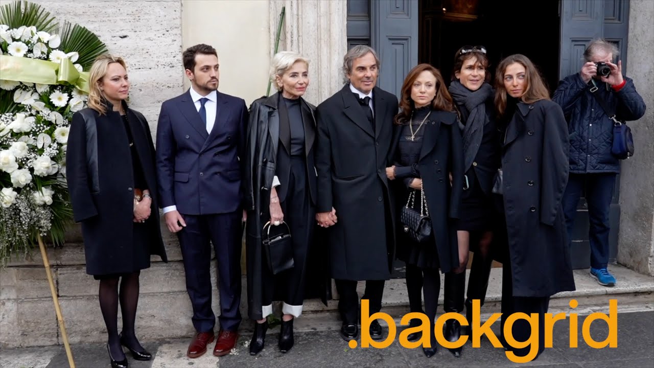 Funeral Service of the Italian socialite and actress Ira Von Furstenberg in Rome, Italy