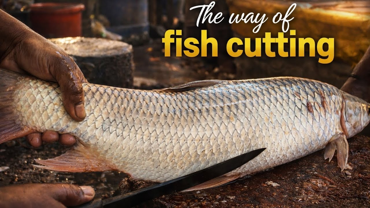 Mrigal Fish Cutting Like a Pro 🔪 | Traditional Clean Cutting Method 2026 | Super Satisfying