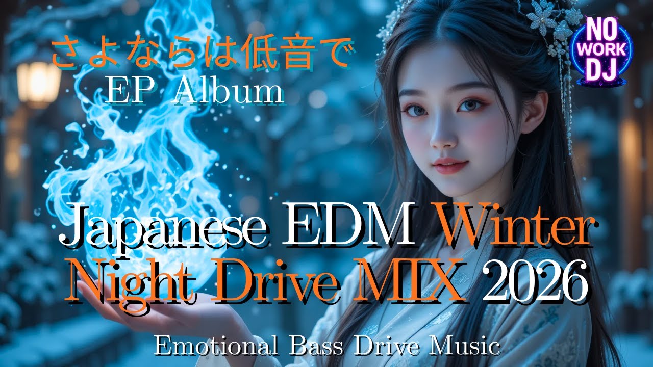 ❄ Зимняя ночь, мощный бас, японская EDM музыка для ночного вождения, микс 2026 | Прощание с басом...