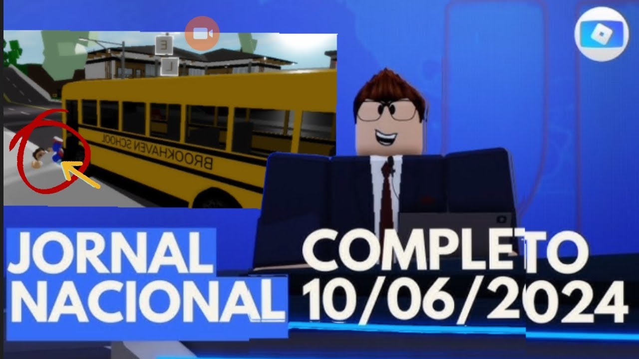 JORNAL Nacional do Roblox (influência cai de montanha)