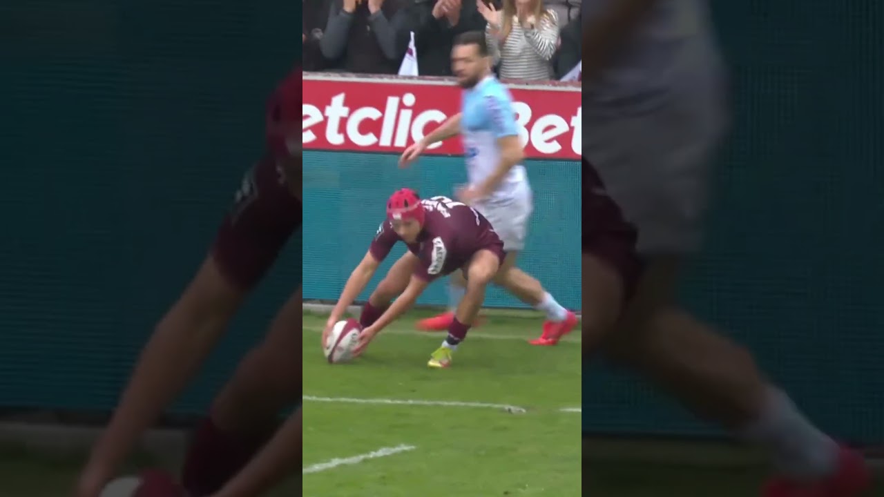 TOP 14 - J15: l&rsquo;essai de filou de l&rsquo;UBB apr&egrave;s un superbe 50/22 de Lucu