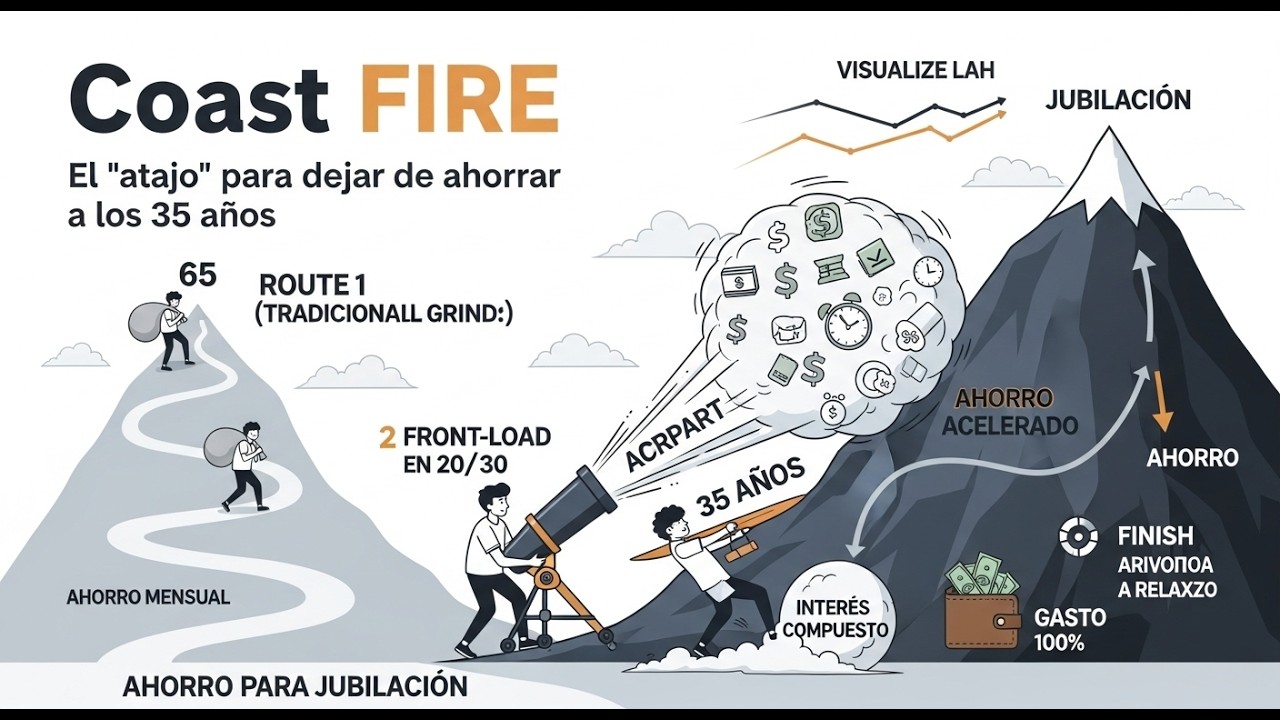 Coast FIRE: La Estrategia Para Retirarte A los 65 Sin Ahorrar Después de los 35