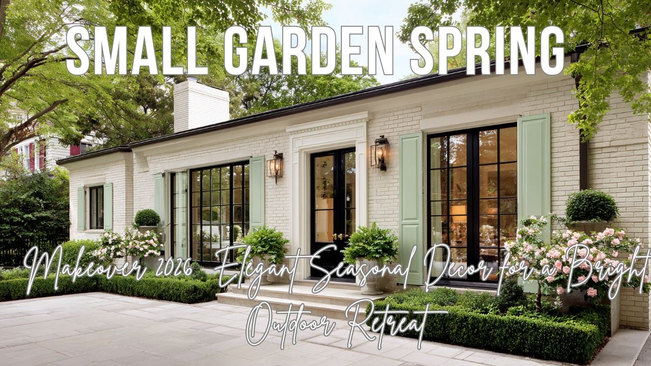 Small Garden Spring Makeover 2026  Elegant Seasonal Decor for a Bright Outdoor Retreat