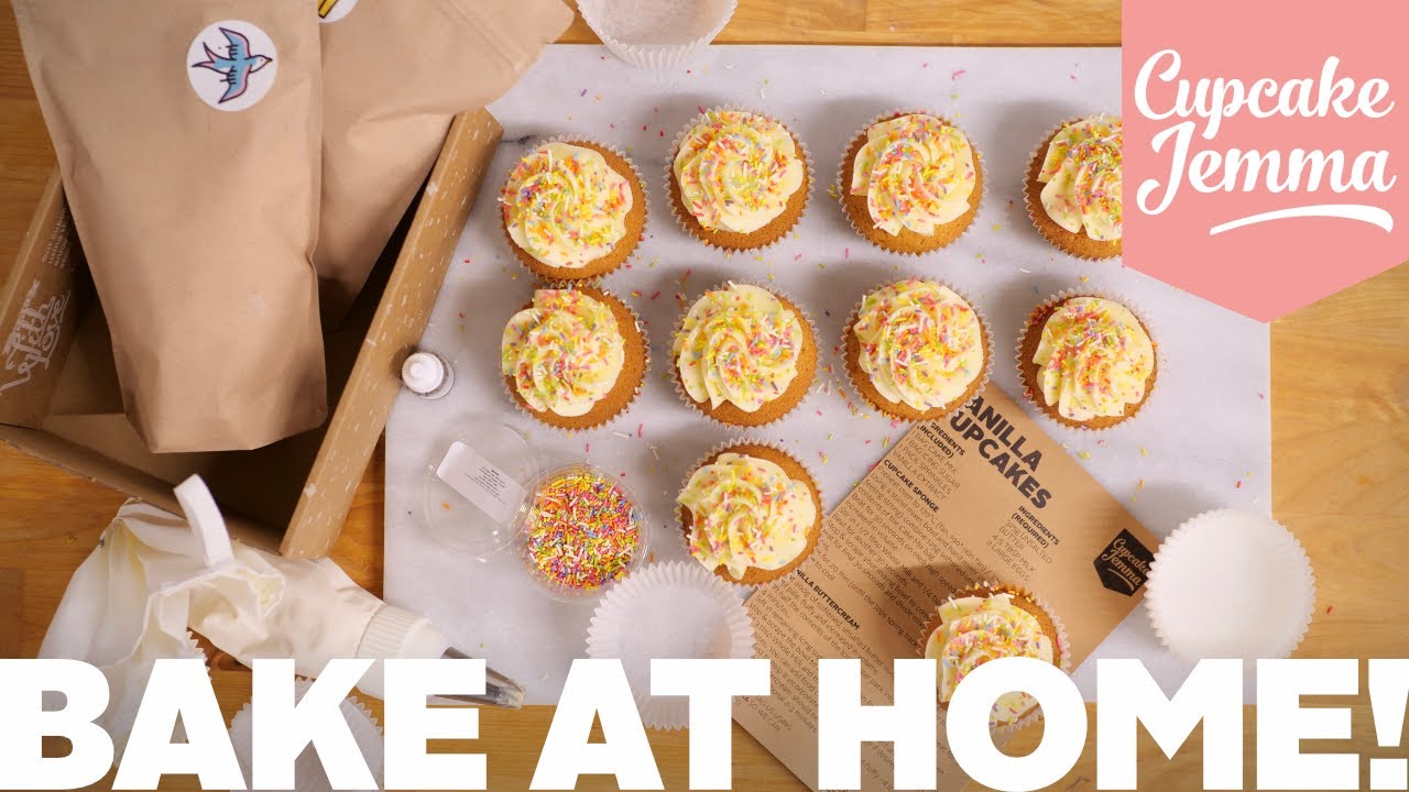 Classic Vanilla Cupcake Recipe & Tutorial | Bake at Home | Cupcake Jemma