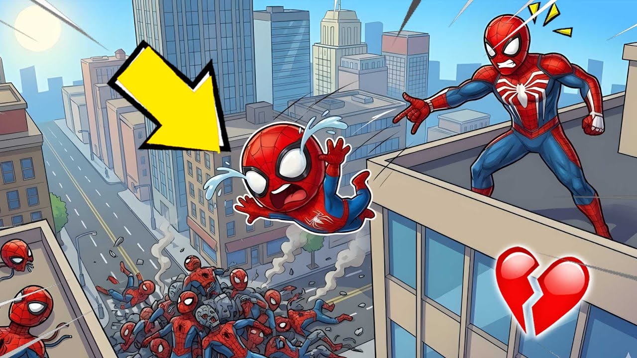 HOMEM ARANHA BRIGOU COM O BEBÊ ARANHA E ELE CAIU NAS MÃOS DOS CLONES NO GTA 5! 😱🕷️🏢