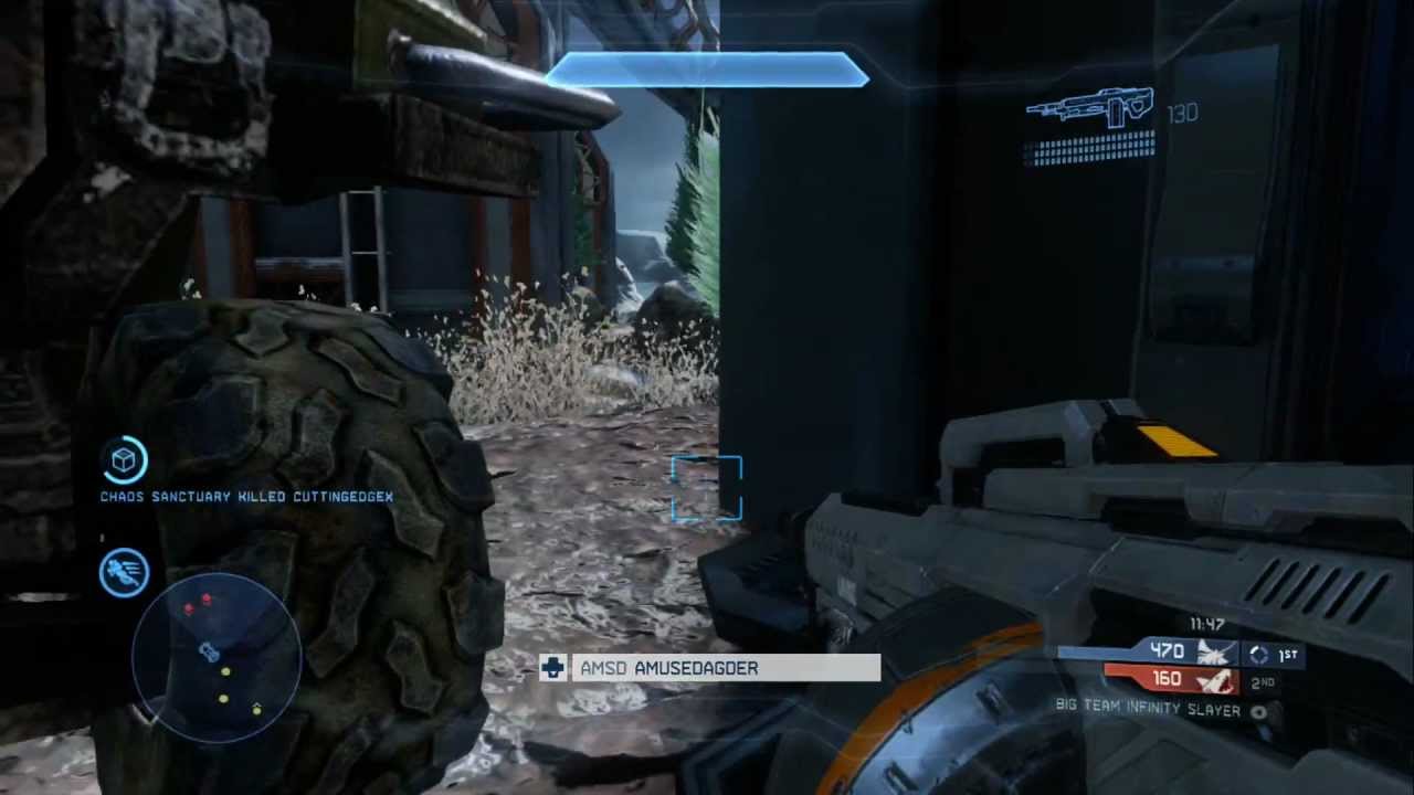Halo 4 Multiplayer Gameplay: Big Team Battle 23 kills and one death!
