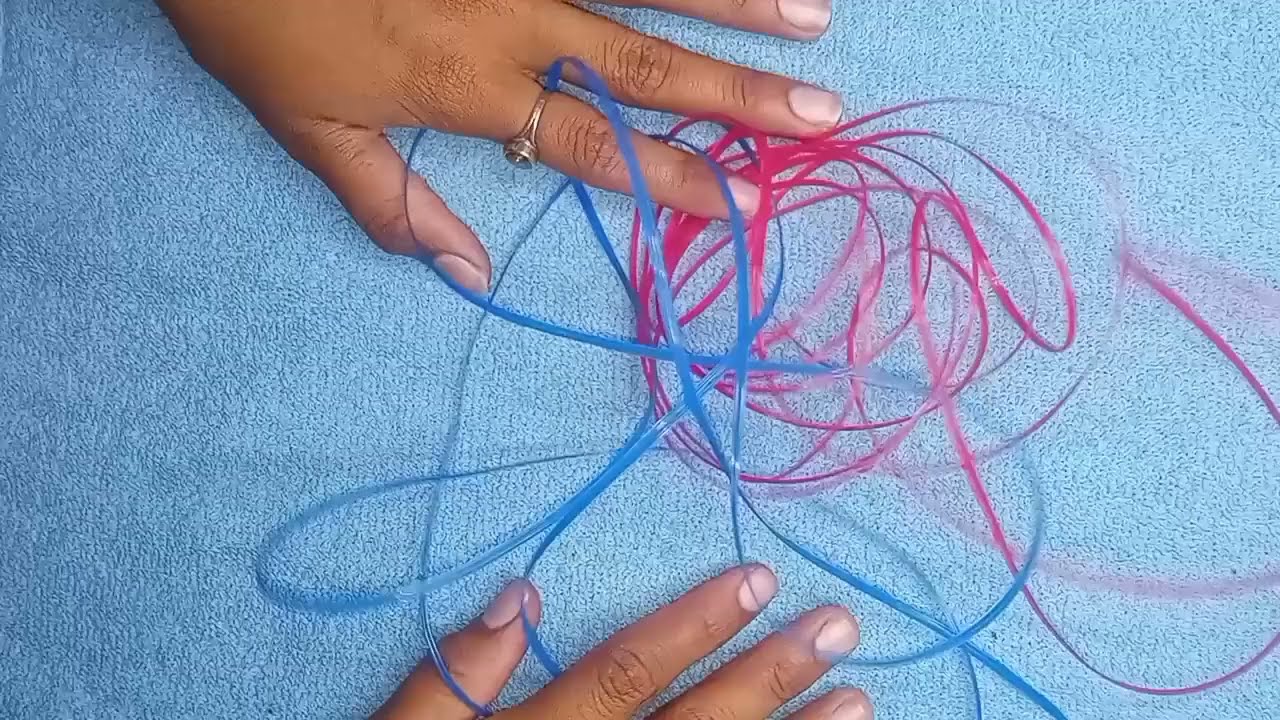 प्लास्टिक वायर से बना हाथ का पंखा | how to make plastic wire hand fan | DIY fishwire hand fan
