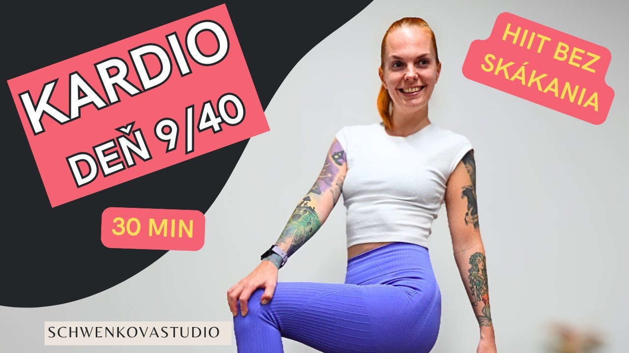 30 min HIIT kardio tréning bez skákania – Deň 9/40 | FIT RESET