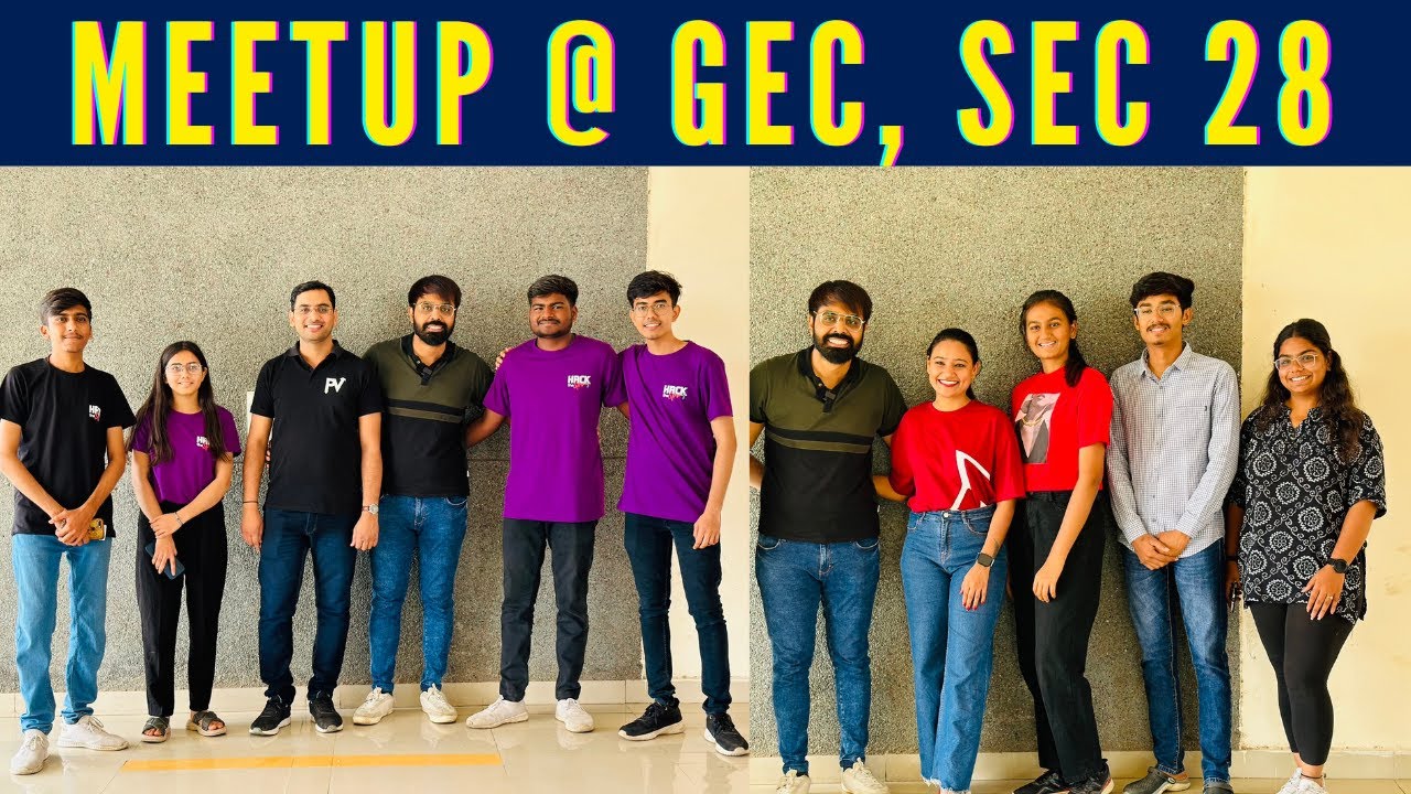 MEETUP @ GEC SECTOR 28, GANDHINAGAR | TEAM PRIYESHSIR VIDHYAPEETH