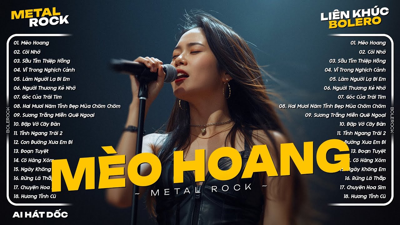 Li&ecirc;n Kh&uacute;c Metal Rock Bolero - M&egrave;o Hoang ♫ Nhạc Bolero Rock Nghe Tr&ecirc;n Xe Cực Cuốn 2025 | AI H&aacute;t Dốc