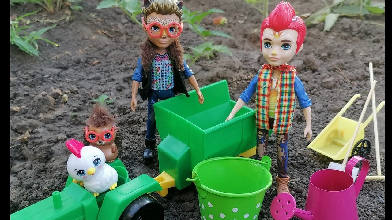 Enchantimals Redward&Cluck,Hixby&Pointer,Cailey Cow&Curdle,Dinah Duck&Slosh, Corn,Butter,Banana