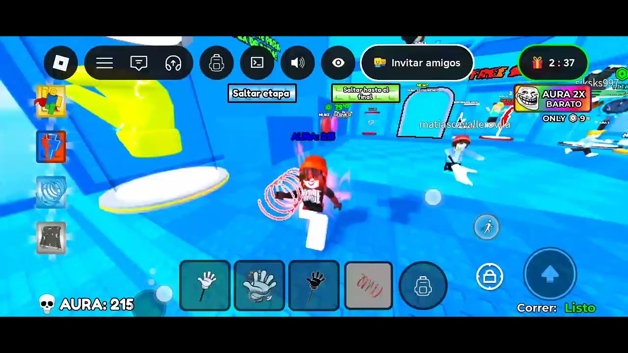 Jugando roblox aquí 👁️👄👁️