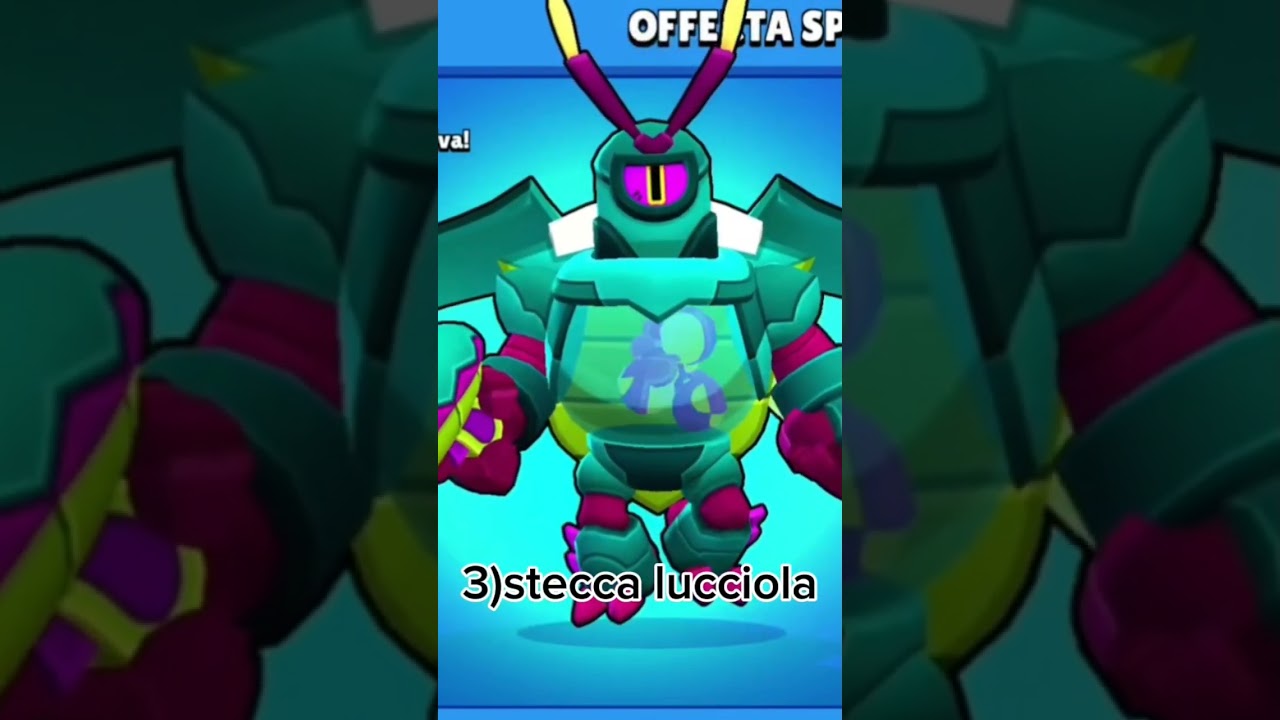 Top 5 skin stecca #brawlstars #gaming #supercell #stecca