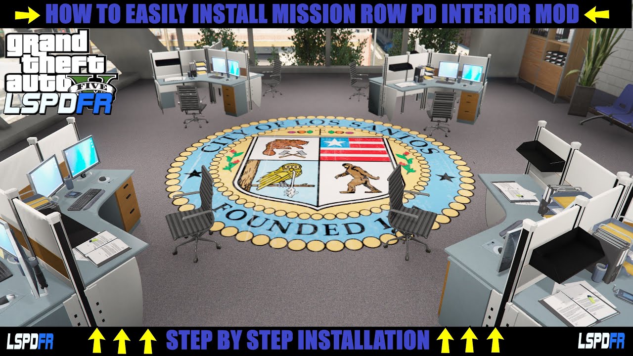 How To Easily Install Mission Row Police Department Interior (GTA 5 Step By Step Tutorial) #LSPDFR