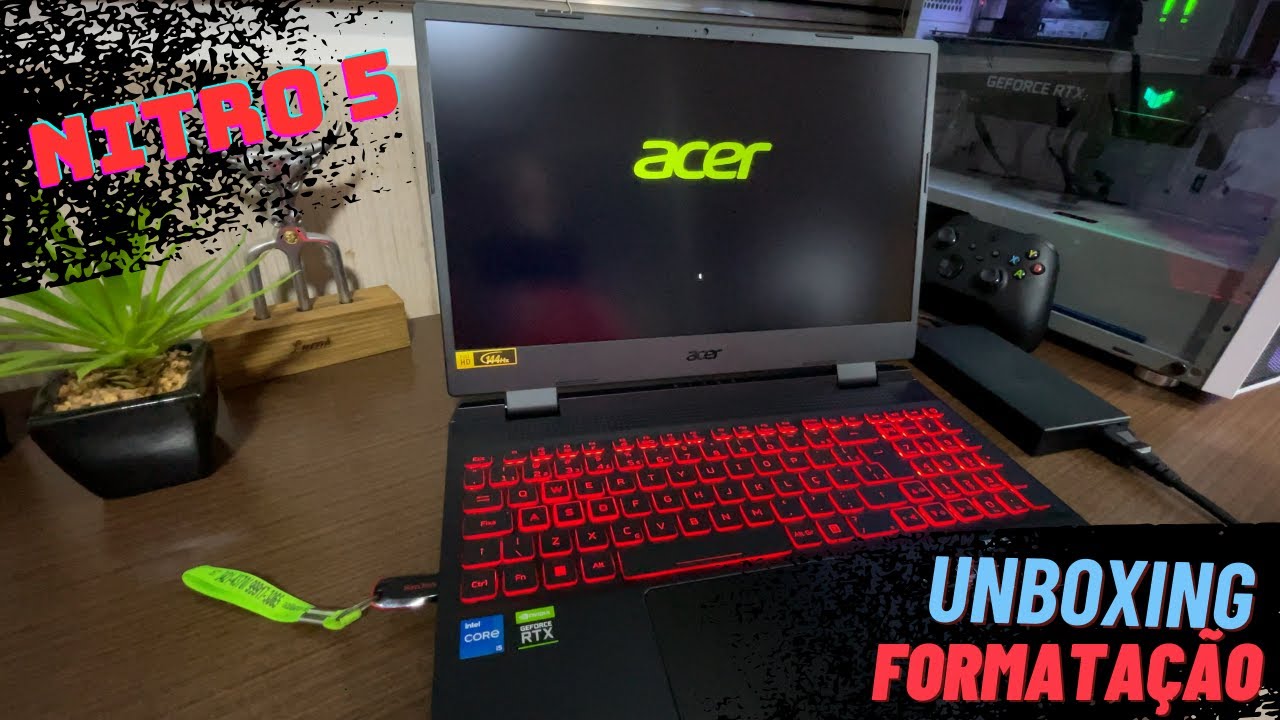 Unboxing Notebook NITRO 5 - Instalando Windows !!