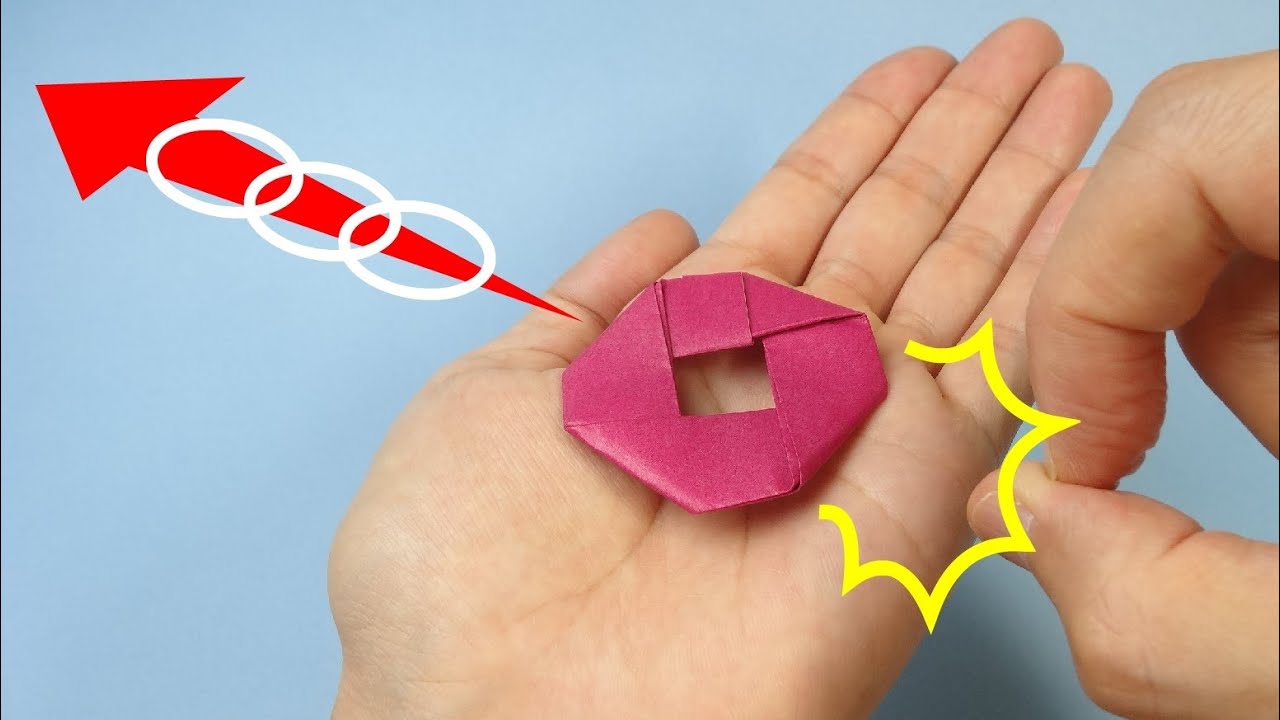折り紙「ドーナツ手裏剣」Origami Toy 