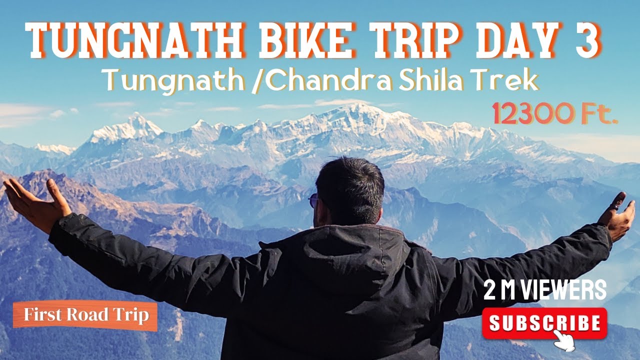 Tungnath & Chandrashila Trek 🏍️⛰️ | Tungnath Trip Day 3 | #PatelBhauVlog #mountains #uttarakhand