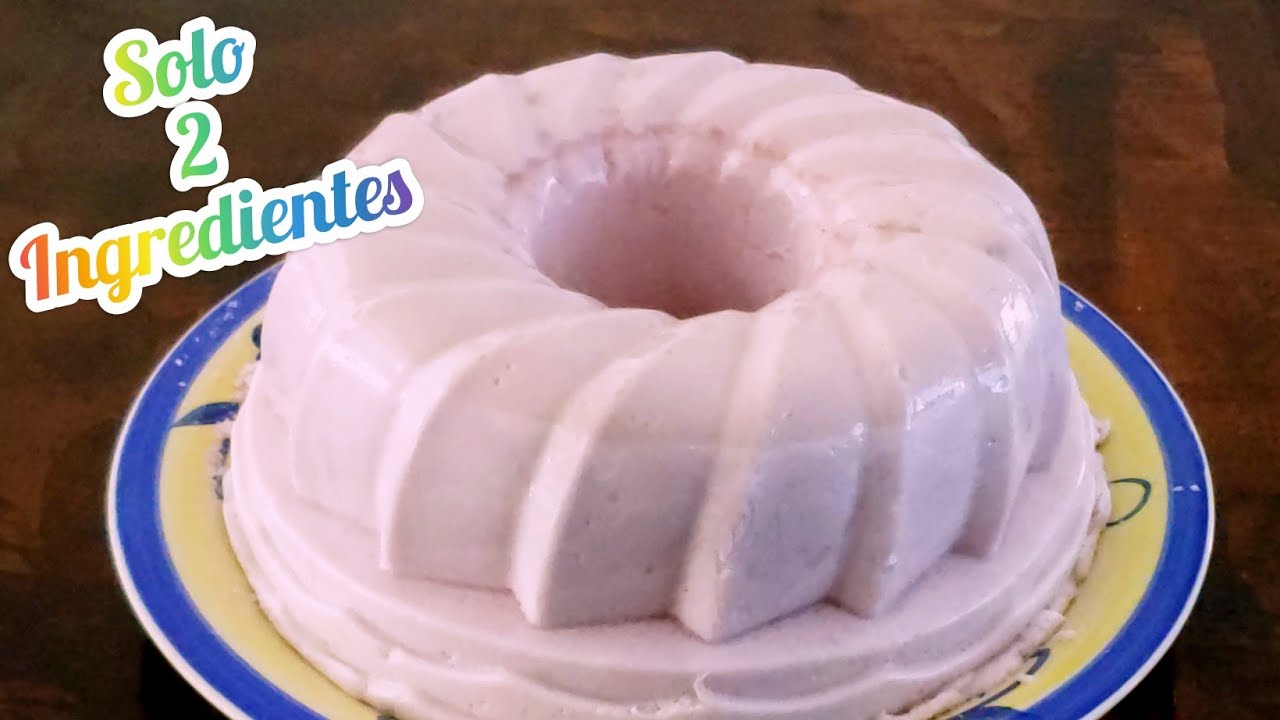 Postre con solo 2 ingredientes en Licuadora! Mousse de Gelatina