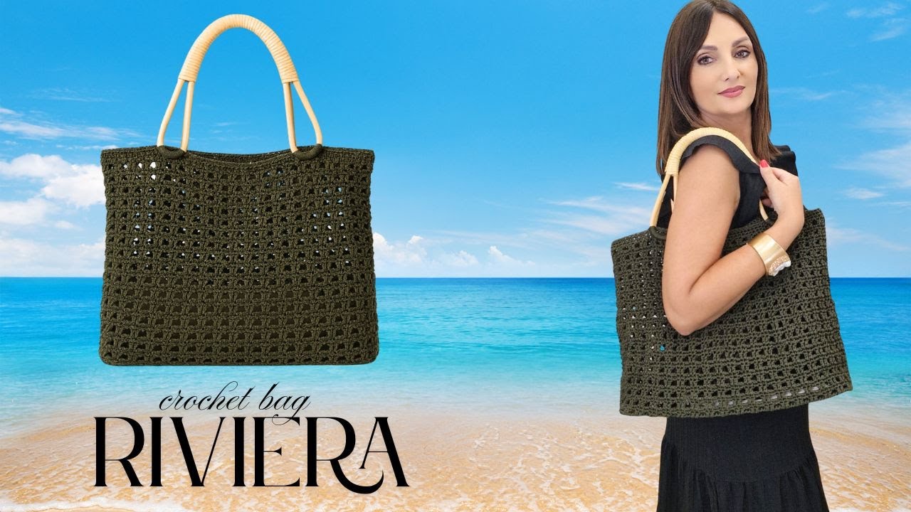 Borsa Riviera a uncinetto 🌊 Elegante, capiente e perfetta per le vacanze | Tutorial completo