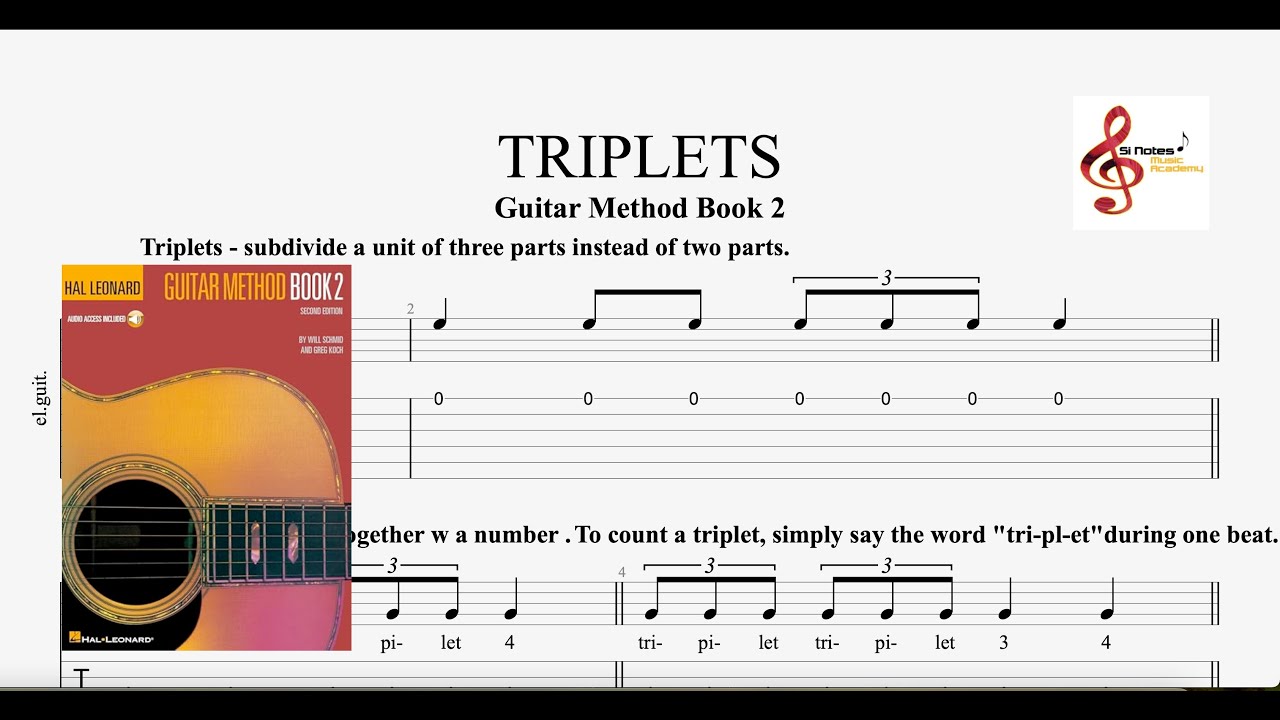 Triplets - Hal Leonard Guitar Method book 2