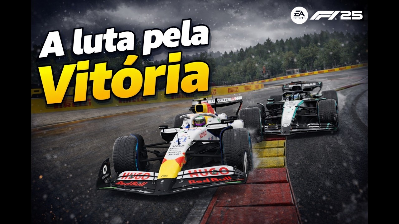 F1 25 MODO CARREIRA - No Limite na Chuva! Enfrentando Verstappen em Spa