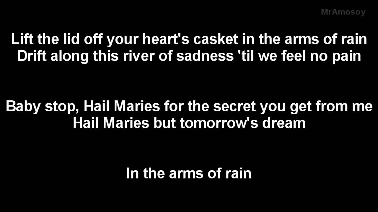 HIM - In the arms of rain lyrics