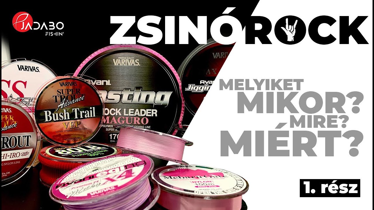 ZSINÓROCK 1. rész - Horgászzsinórok: melyiket mikor, mire, miért?