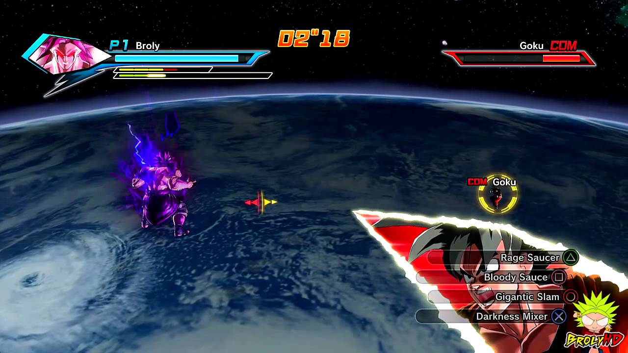 Dragon Ball Xenoverse - Evil Broly Vs Goku Gameplay (PS4)