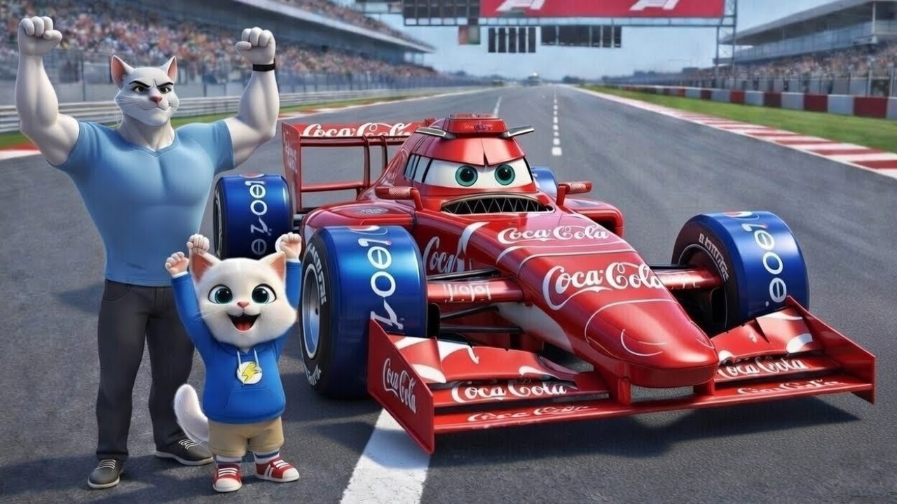 A Small Kitten, a Racing Car, and a Father’s Courage | Ai Cat Story