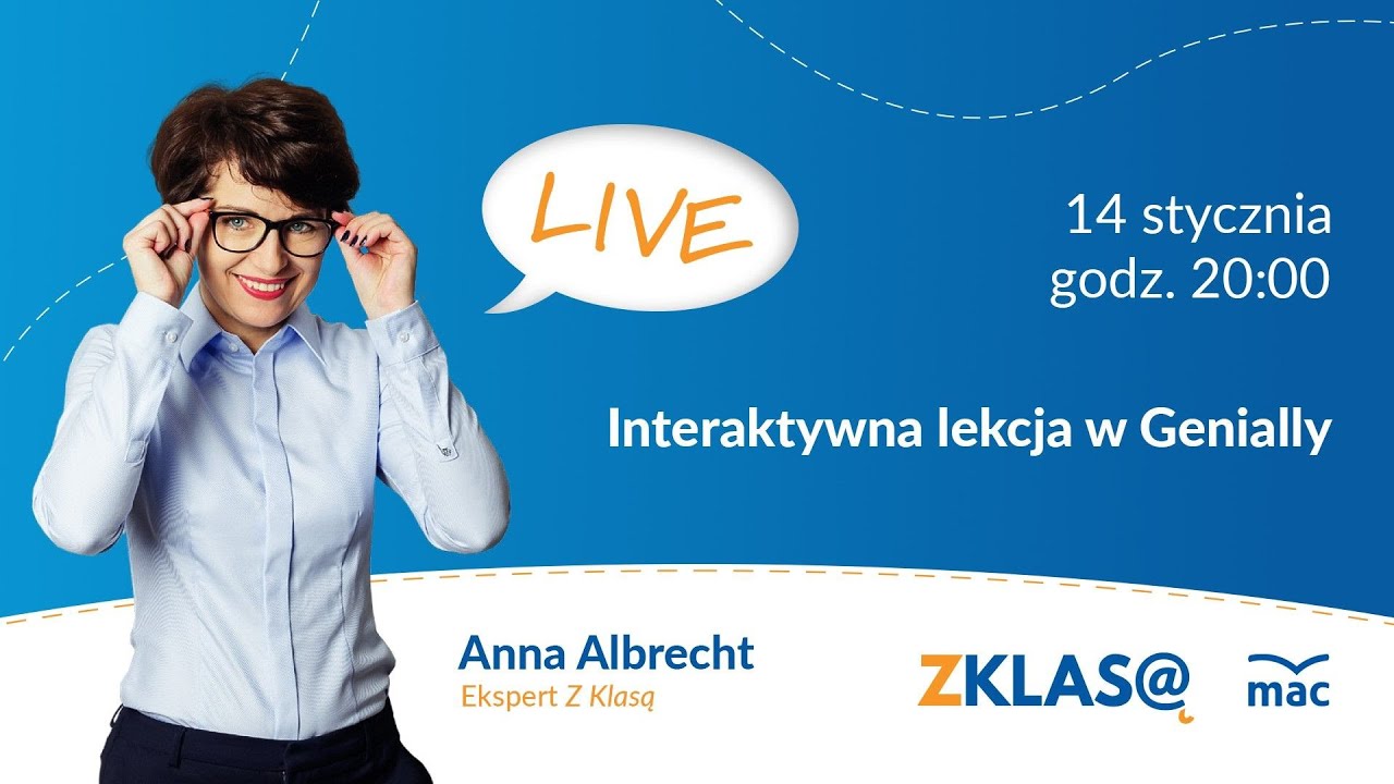 [LIVE Z KLASĄ] Anna Albrecht - Interaktywna lekcja w Genially