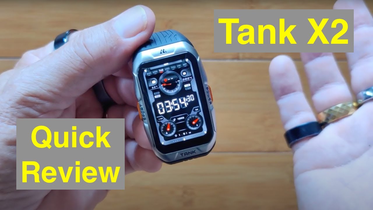 KOSPET TANK X2 1.64&rdquo; AMOLED Always-On 5ATM Rugged MIL-STD-810H Smartwatch Bracelet: Quick Overview