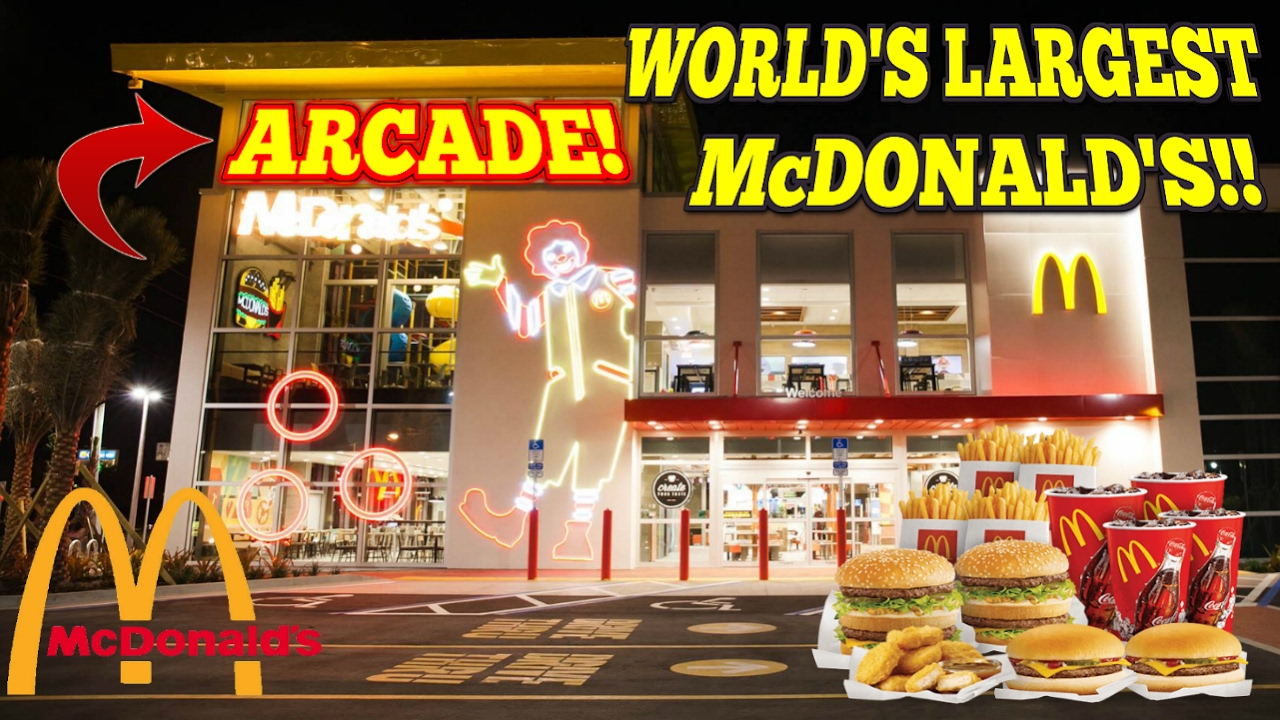WORLD'S LARGEST McDONALD'S W/ ARCADE!! + KEY MASTER WIN!!