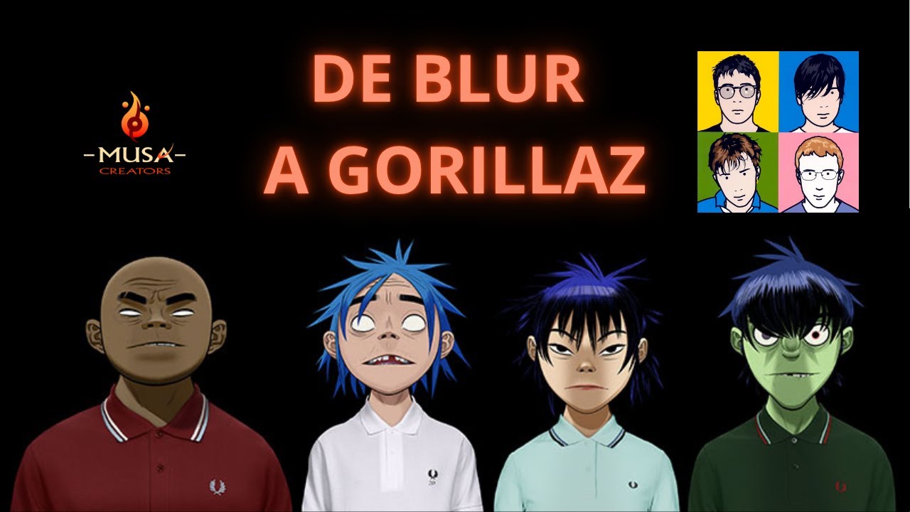 Descubre cómo Damon Albarn reinventó la música con dibujos animados. De Blur a Gorillaz.