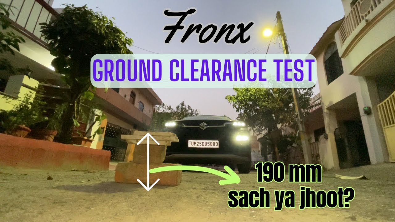 Maruti Suzuki Fronx Ground Clearance 190mm Test | All about cars