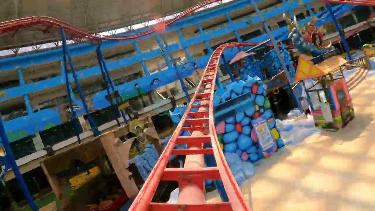 RARE Vekoma double lift hill indoor family coaster in Power Long mall Qingdao is OPEN! 4K 60fps POV