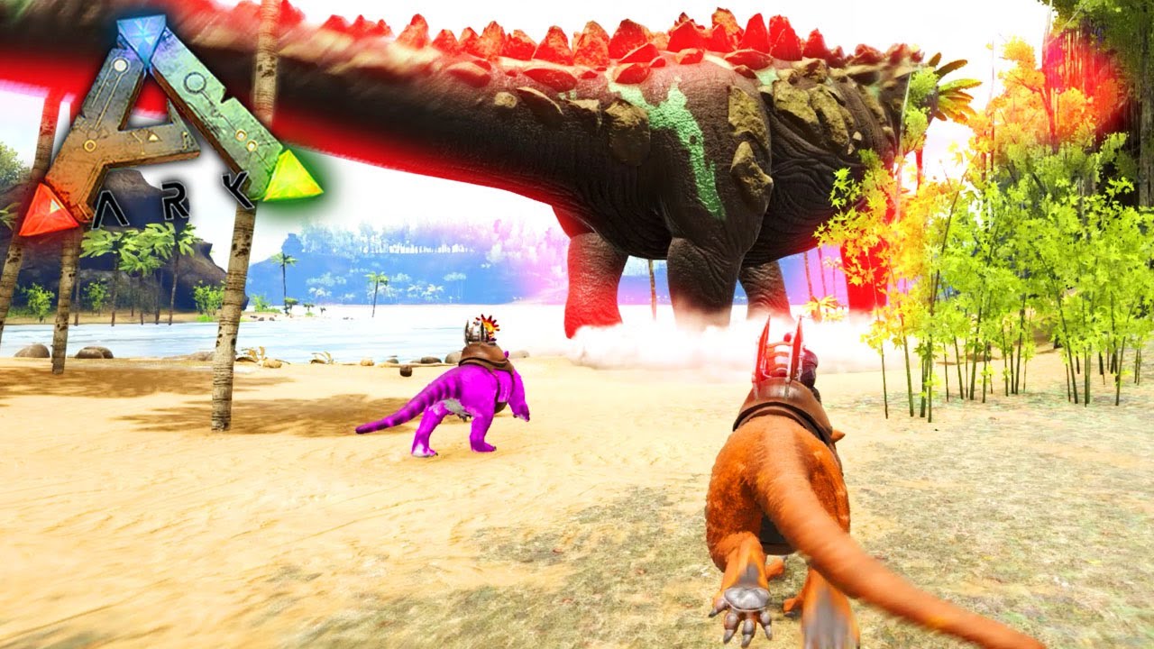 ARK PRIMITIVO #100 - ESPECIAL! Caça ao TITANOSSAURO de LEÃO!