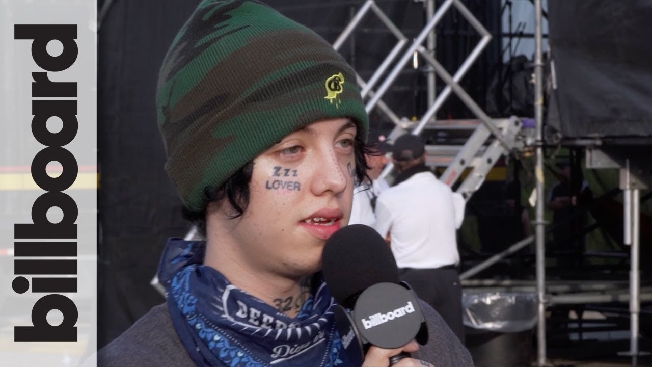Lil Xan Says Noah Cyrus & Billie Eilish Feature On His New Album | Billboard Hot 100 Fest 2018
