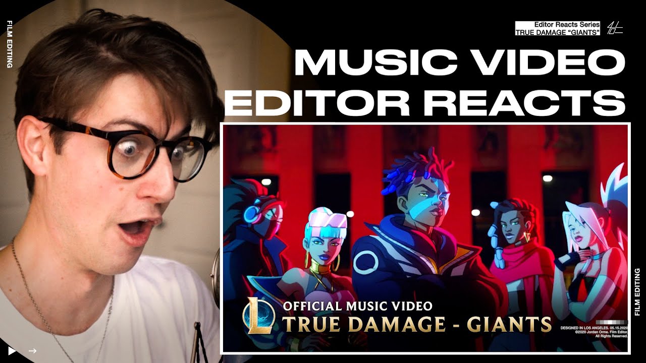 Video Editor Reacts to True Damage - GIANTS (ft. Becky G, Keke Palmer, SOYEON, DUCKWRTH, Thutmose)