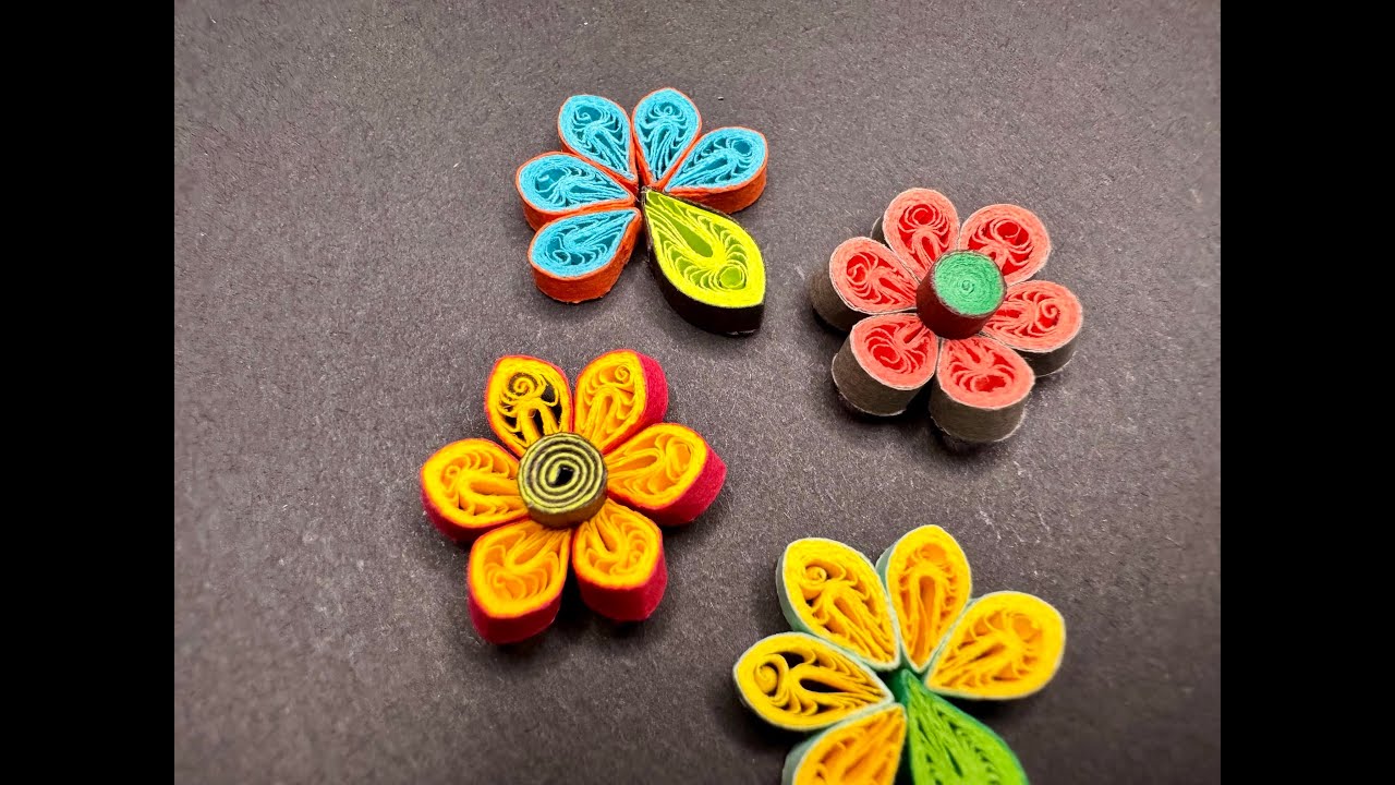 Quilled Photo Frame Series 6 - Flower Power - Tiny Blooms