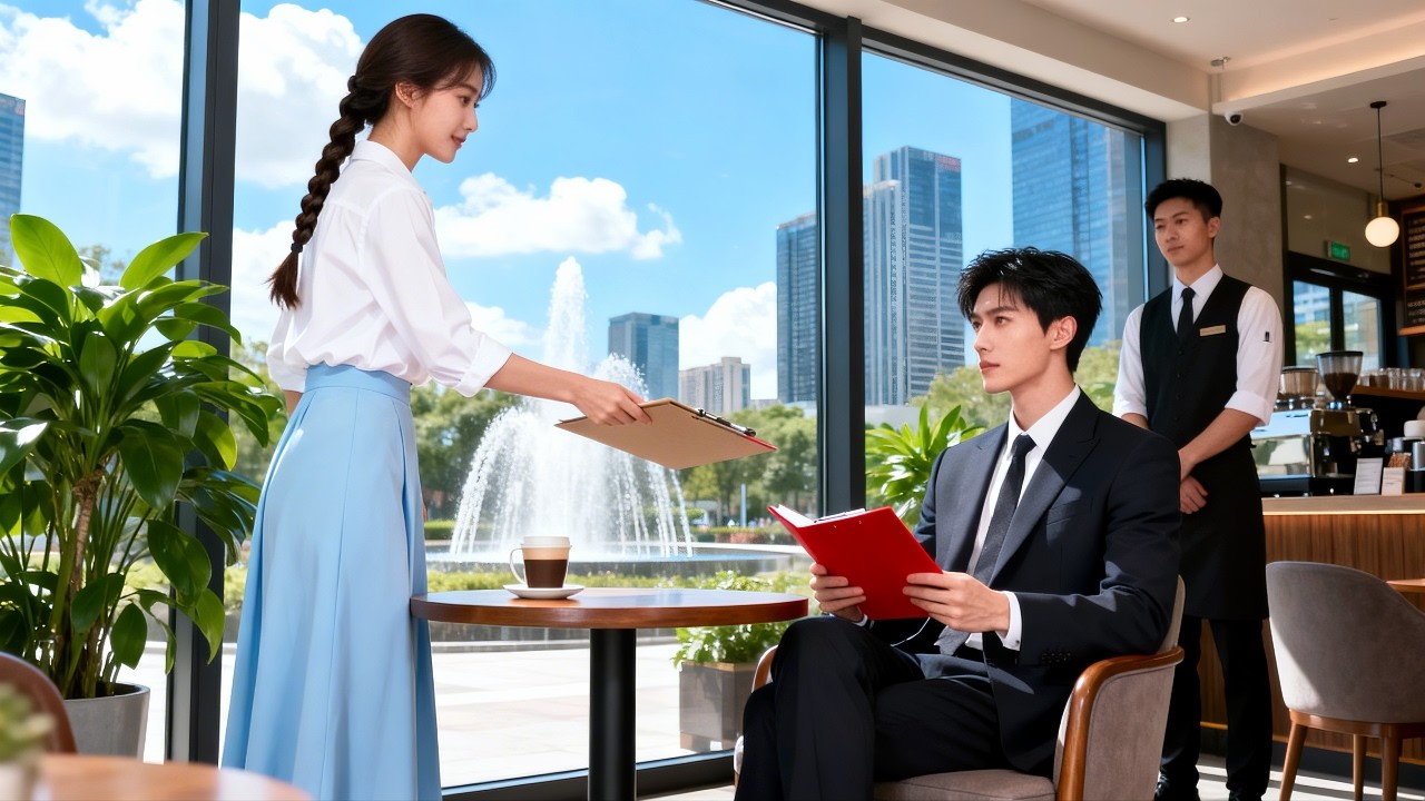 Une jeune fille pauvre postule comme assistante du PDG, et devient par hasard sa femme adorée!