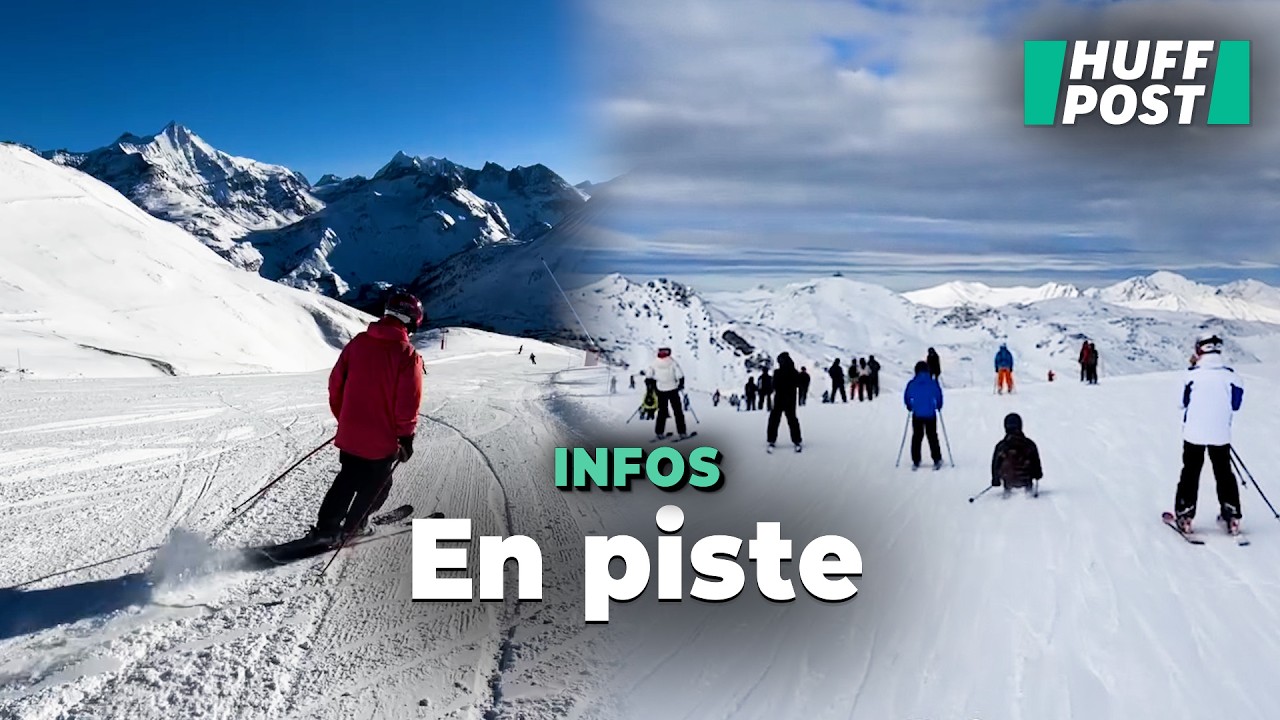 Soleil, neige fraîche... les images des toutes premières descentes de ski de la saison en Savoie
